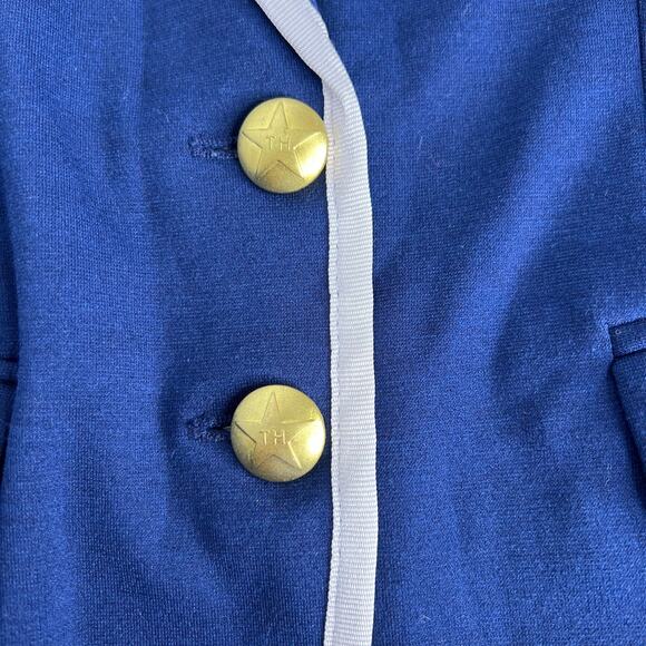 Girls Tommy Hilfiger Classic Blue Notch Blazer Size 7 Small - Picture 3 of 7